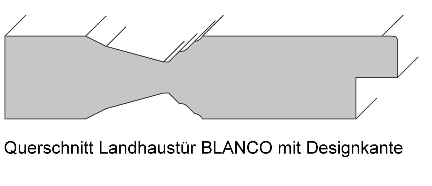 Landhaustür BLANCO 4G extraweiß