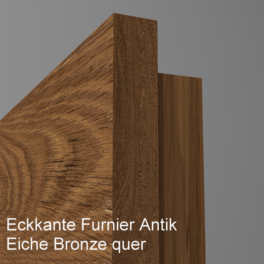 Tür Furnier ANTIK  mit Lichtausschnitt LA008/DS