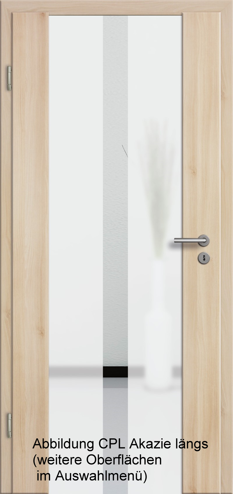 Holzglastür mit Glasmotiv Sand 32