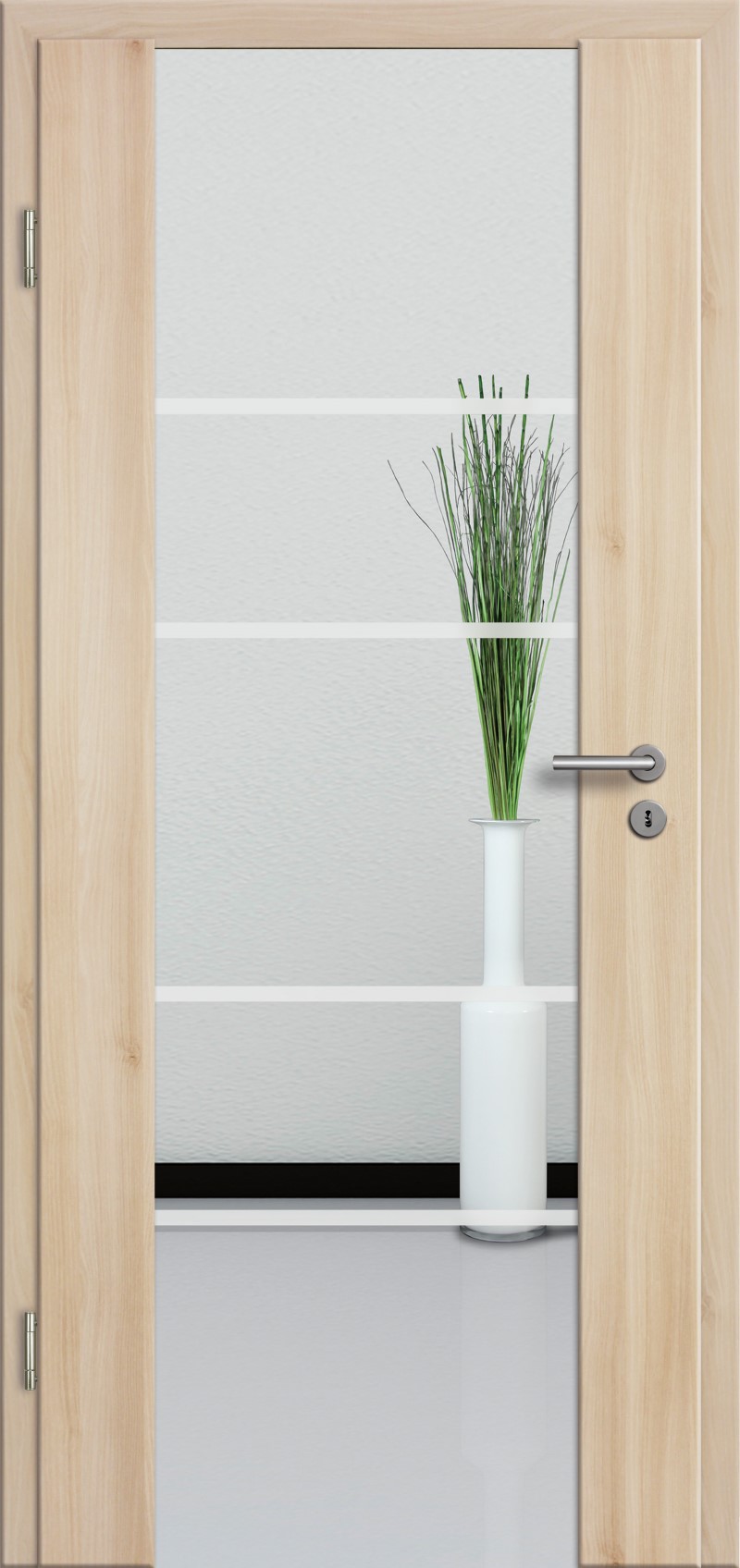 Holzglastür mit Glasmotiv Sand 29
