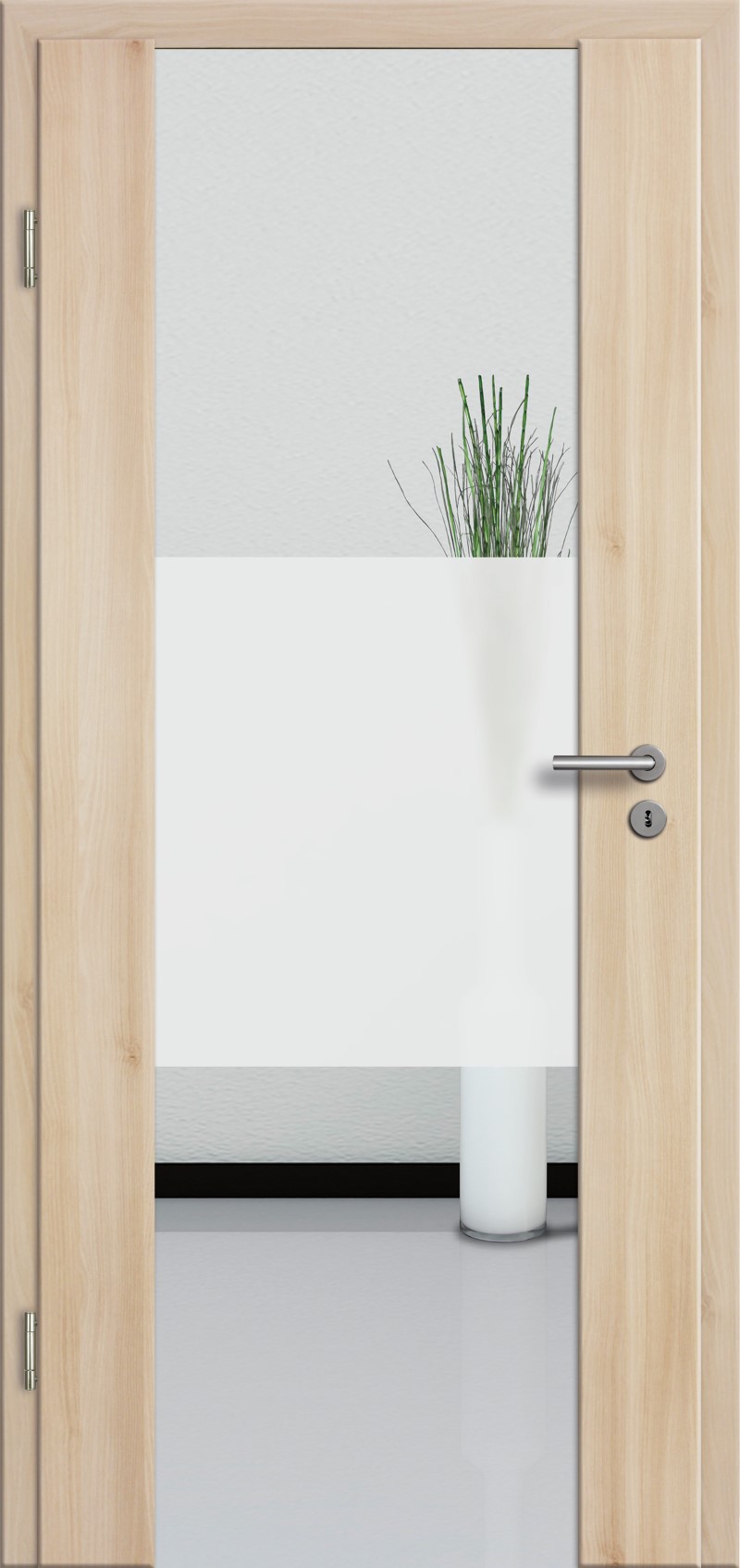 Holzglastür mit Glasmotiv Sand 33