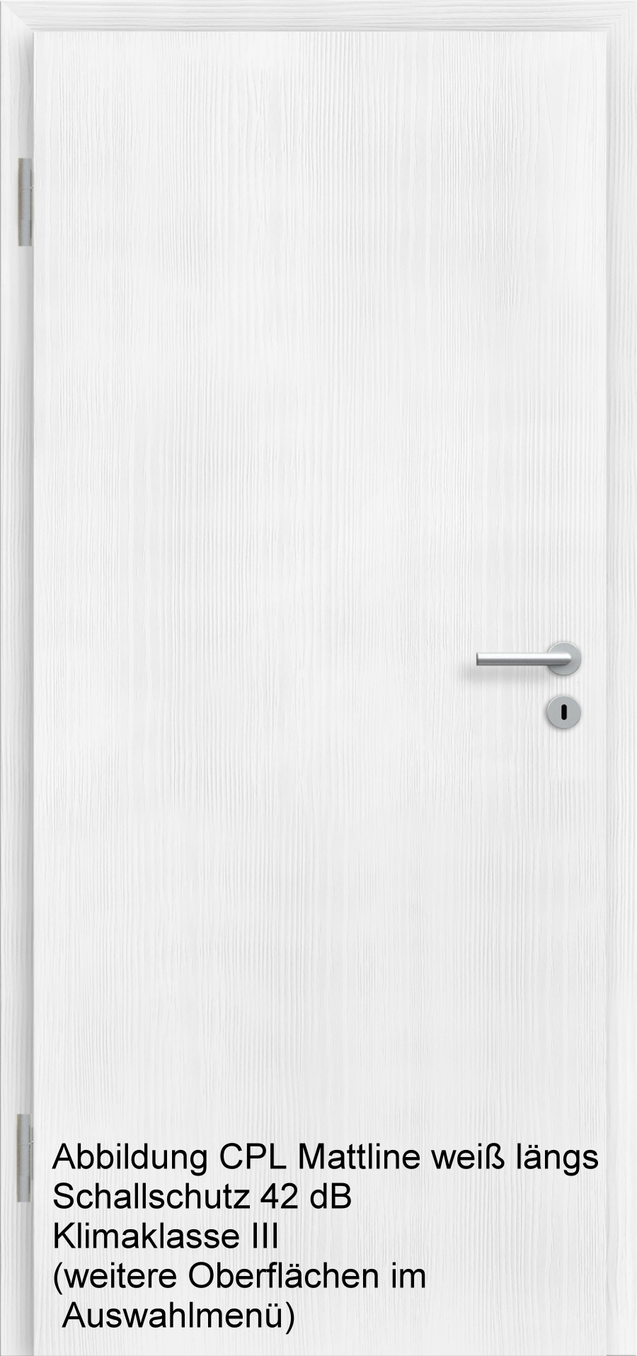 Wohnungseingangstür S42 Klimaklasse III mit Designkante