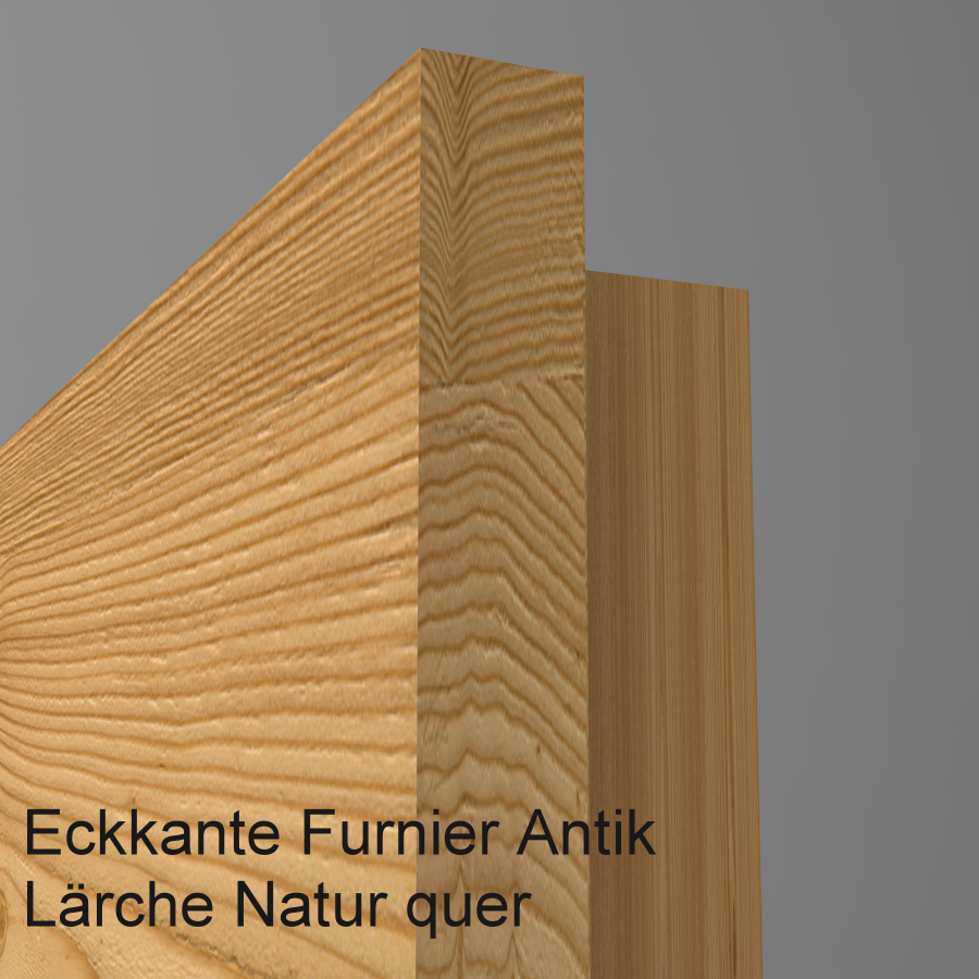Tür Furnier ANTIK  mit Lichtausschnitt LA008/DS