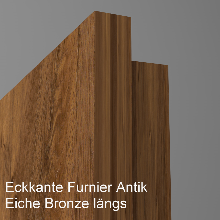 Tür Furnier ANTIK  mit Lichtausschnitt LA008/DS