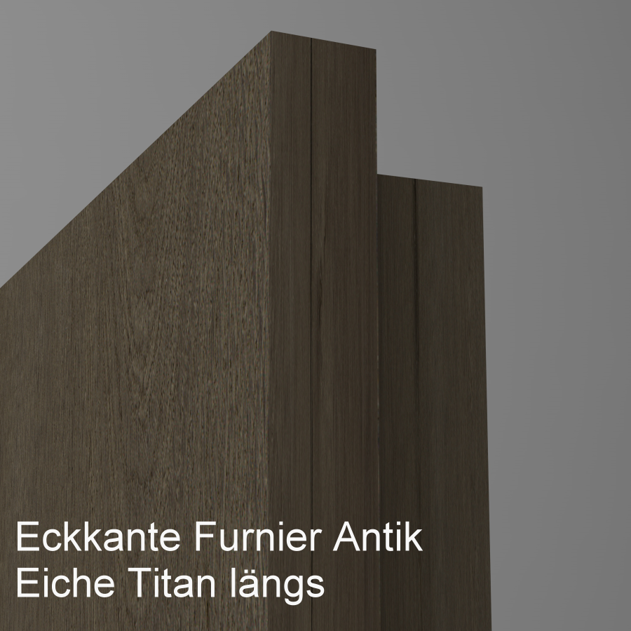 Tür Furnier ANTIK  mit Lichtausschnitt LA008/DS