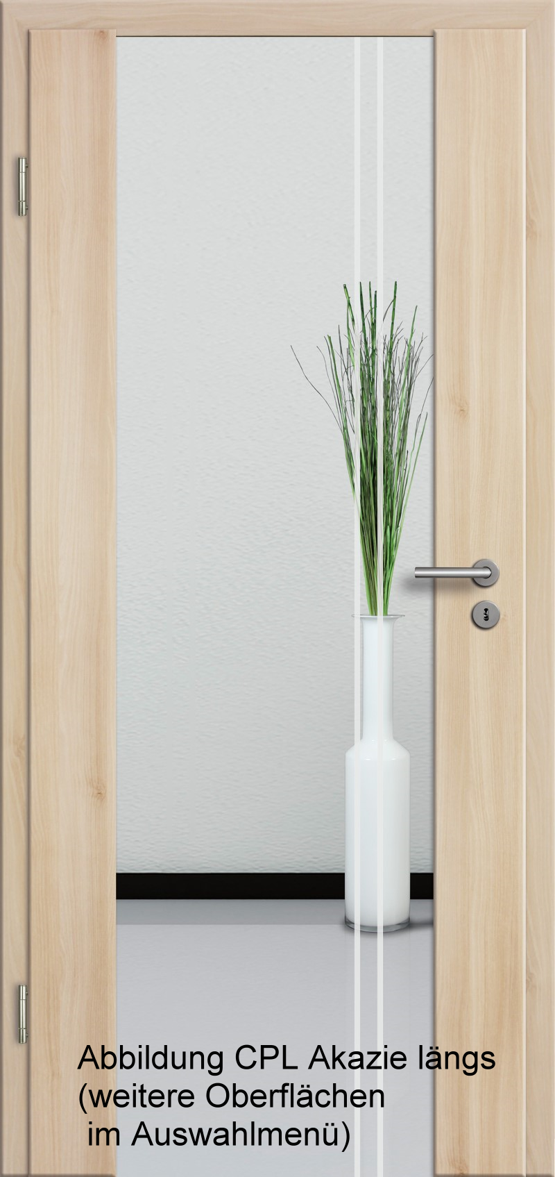 Holzglastür mit Glasmotiv Sand 23