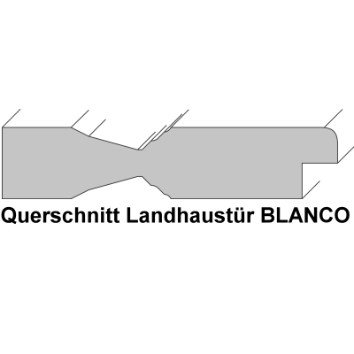 Landhaustür BLANCO 2KB