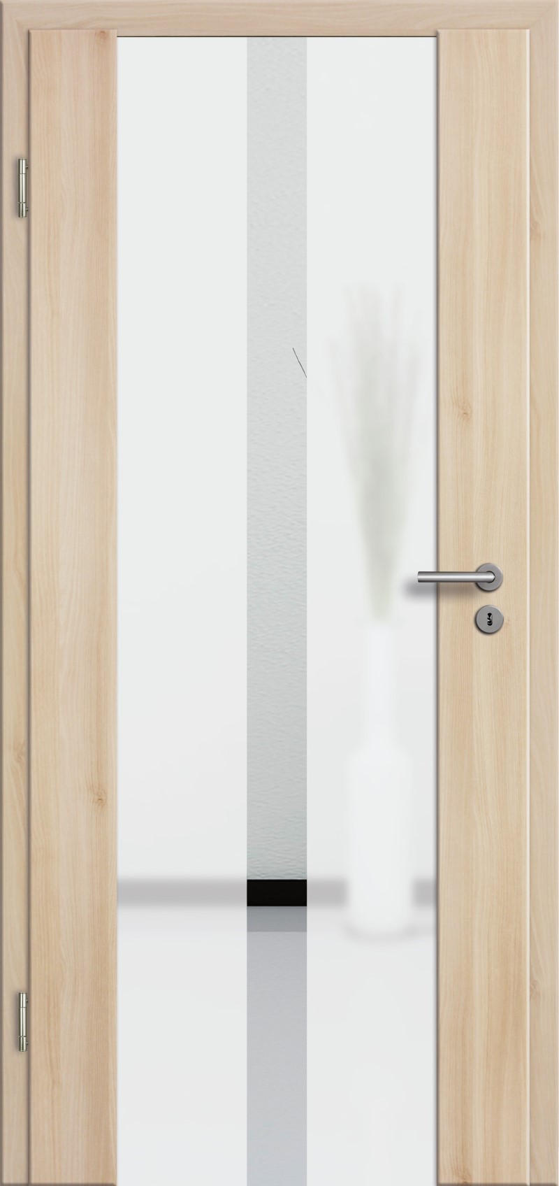 Holzglastür mit Glasmotiv Sand 32