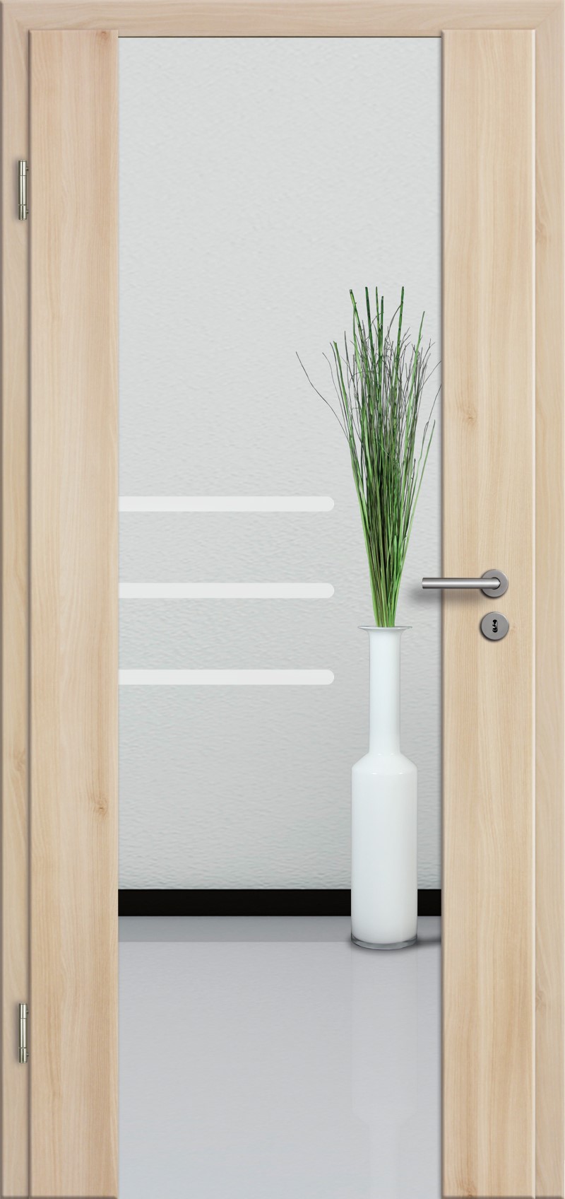 Holzglastür mit Glasmotiv Sand 28