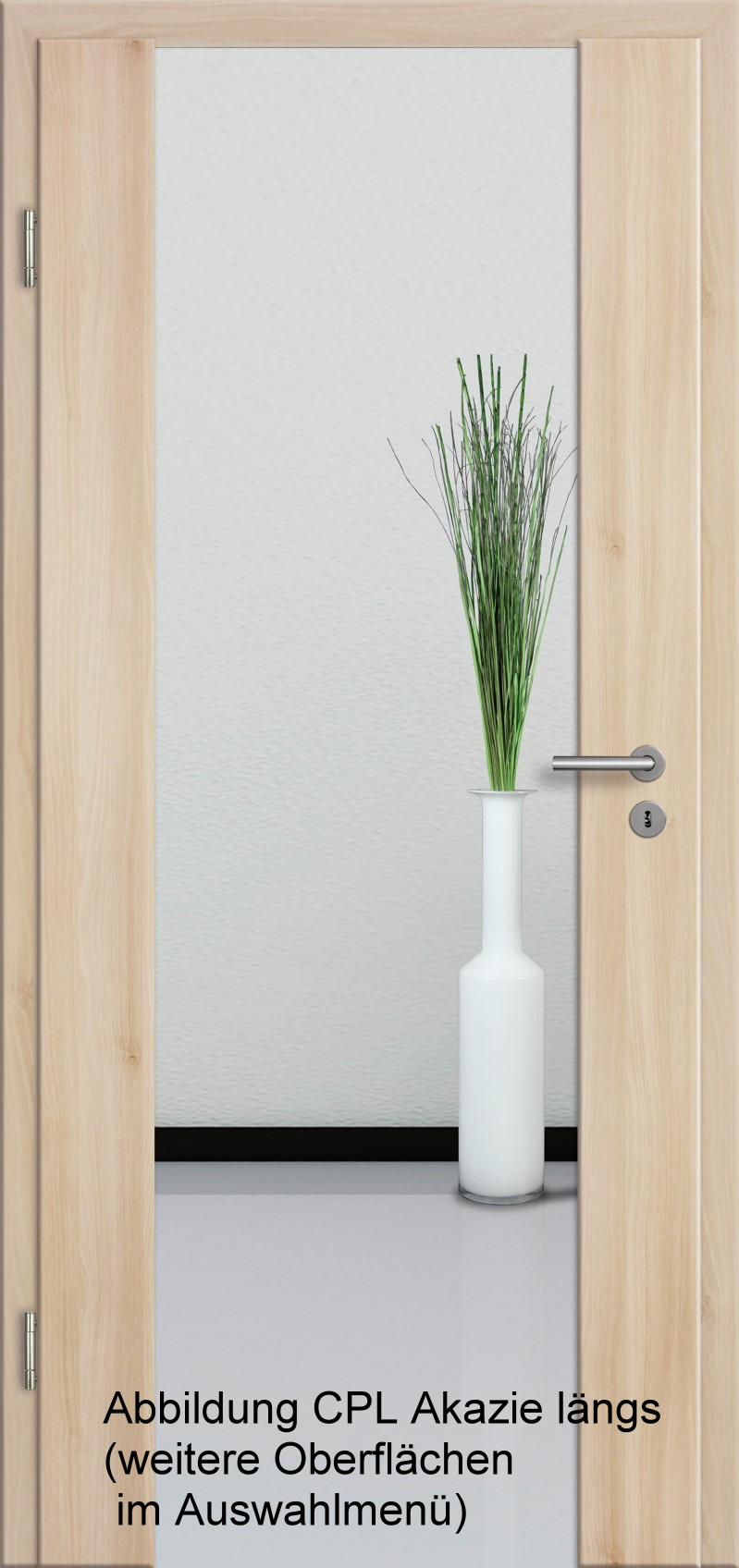Holzglastür KLARGLAS